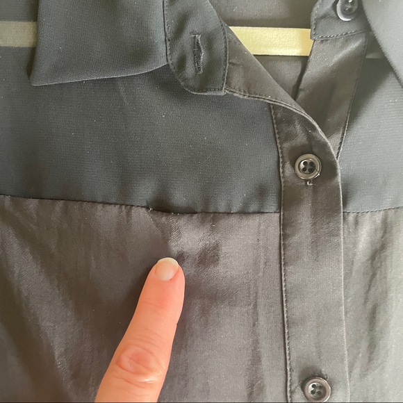 BCBGeneration {XS} Duster / Dress Black Sheer S/S - Picture 7 of 10